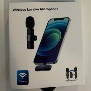 Wireless Lavalier Microphone for Smartphones - Black